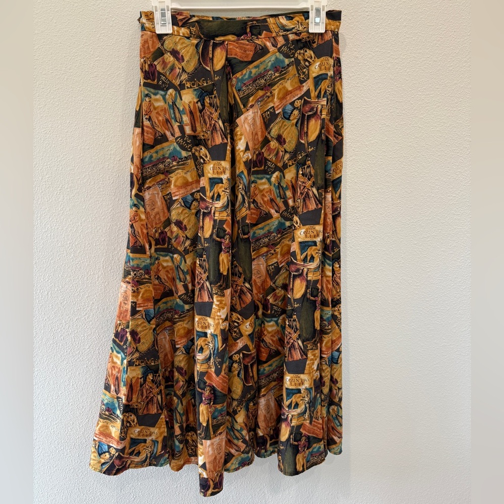 Artistic Multicolor A-Line Skirt